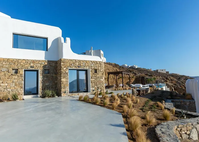 Villa Hom Mykonos - Seaview With Private Pool Marathi (Mykonos)