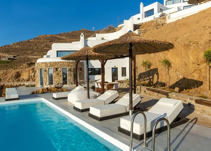 Hom Mykonos - Seaview With Private Pool וילה Marathi (Mykonos)