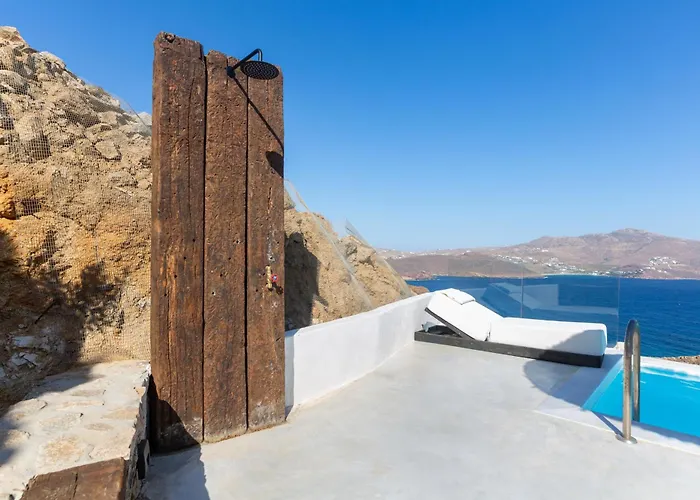 Hom Mykonos - Seaview With Private Pool Marathi (Mykonos)