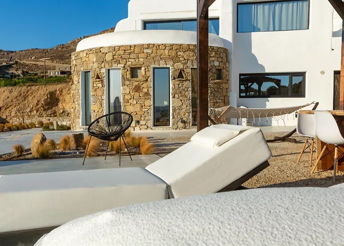 Hom Mykonos - Seaview With Private Pool Marathi (Mykonos)