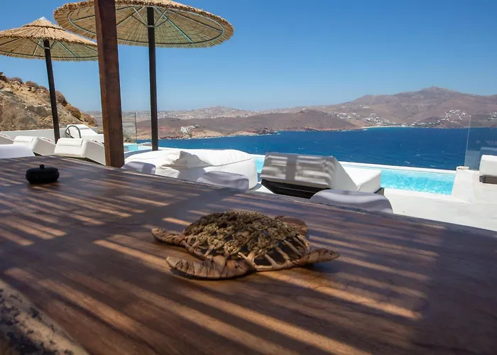 Villa Hom Mykonos - Seaview With Private Pool Marathi (Mykonos)