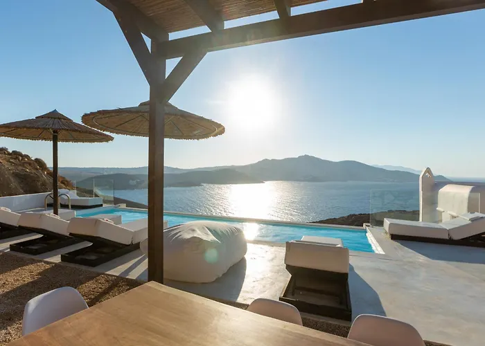 Villa Hom Mykonos - Seaview With Private Pool Marathi (Mykonos)